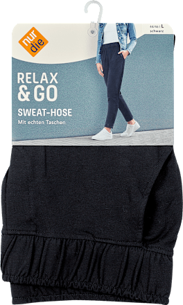 Sweathose Relax & Go schwarz, Gr. 44/46 nur die