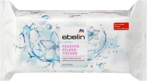 Nedves törlőkendő kamillakivonattal ebelin