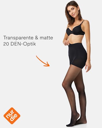 Strumpfhose Goodbye Laufmaschen Shape schwarz Gr. 44/48 nur die