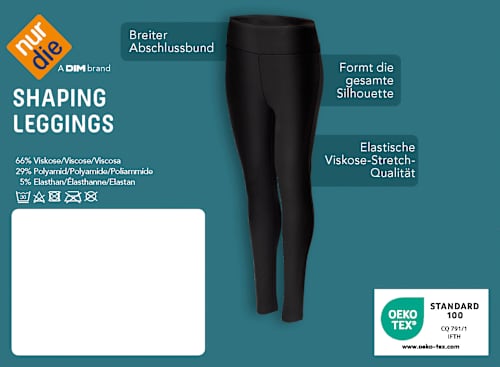 Leggings Shaping schwarz Gr. 36/38 nur die