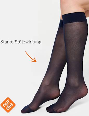 Knie Fit in Form Kniestrümpfe - Schwarz 40 DEN (1 Paar) nur die