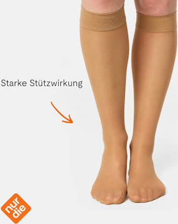 Kniestrümpfe Fit in Form amber onesize, 40 DEN nur die
