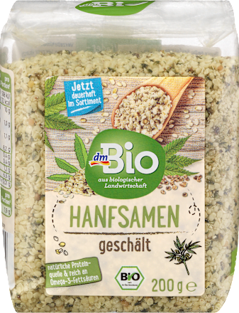 Konopné semiačka, lúpané dmBio