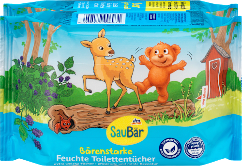 Hârtie igienică umedă fructe de pădure SauBär