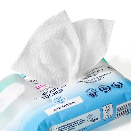 Ošetrujúce čistiace utierky na problematickú pleť hautrein Balea