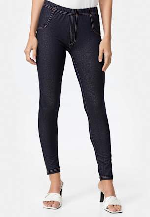 Treggings in Jeans-Optik blau Gr. 38/40 nur die