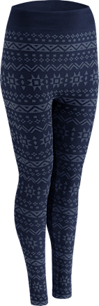 Kuschel Leggings mit Norweger-Muster blau Gr. 40/42, 100 DEN nur die