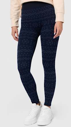 Kuschel Leggings mit Norweger-Muster blau Gr. 40/42, 100 DEN nur die