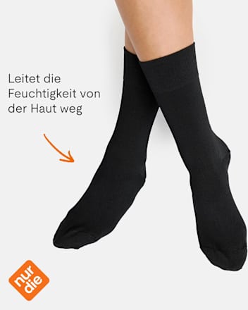 bambus Thermo Socken schwarz, Gr. 39 - 42 nur die