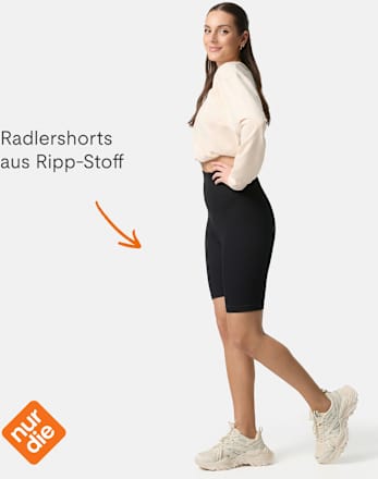 Shorts in Ripp-Optik schwarz Gr. 36/38 nur die