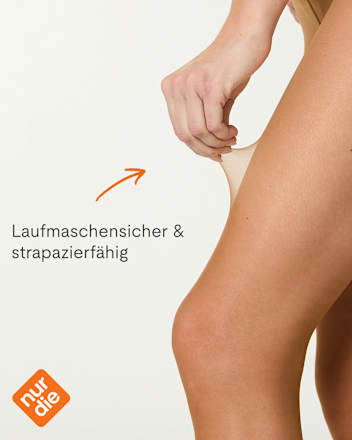 Strumpfhose Goodbye Laufmaschen bronze Gr. 44/48, 12 DEN nur die