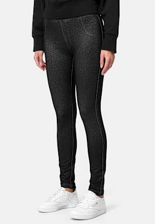 Relax & Go Treggings Jeans-Optik tiefschwarz, Gr. 40 - 44 nur die