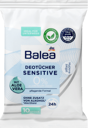 Deo robčki Sensitive za občutljivo kožo Balea