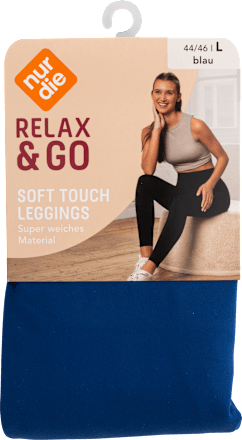 Relax & Go Leggings Soft Touch blau, Gr. 44 - 46 nur die