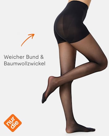 Strumpfhose Goodbye Laufmaschen Shape schwarz Gr. 38/40 nur die