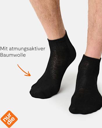 Sneakersocken Classic schwarz Gr. 43-46 nur der