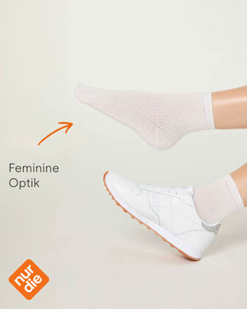 Socken mit kurzem Schaft & Modal lila + weiß Gr. 39-42 nur die