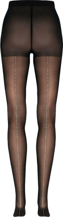 Strumpfhose Glamour mit Glitzer-Naht schwarz Gr. 38/40, 30 DEN nur die