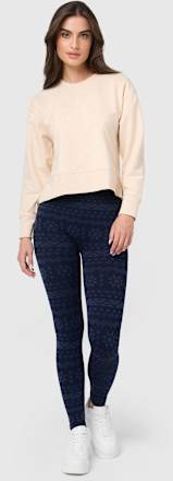 Kuschel Leggings mit Norweger-Muster blau Gr. 36/38, 100 DEN nur die