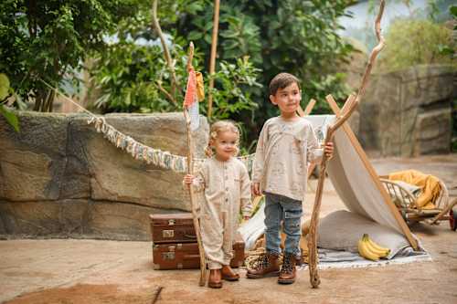 Anouk Overall mit Anouk-Stickerei & Knopfleiste, beige, Gr. 86/92 Anouk natubini