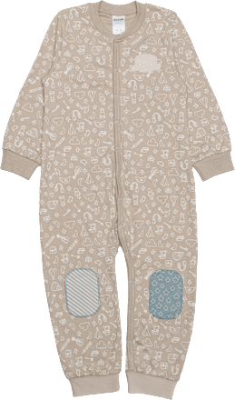 Anouk Overall mit Affi-Applikation & Knie Patches, beige, Gr. 74/80 Anouk natubini