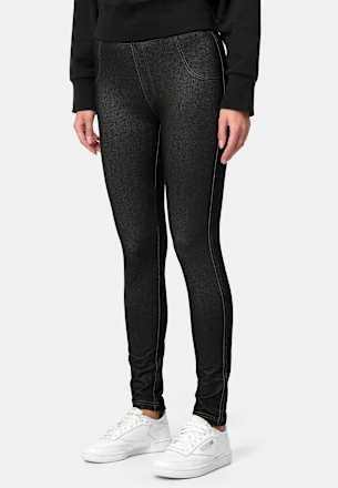 Treggings in Jeans-Optik schwarz Gr. 44/48 nur die