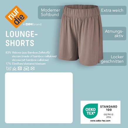 Lounge Shorts aus Viskose braun Gr. 44/46 nur die