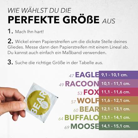 Kondome Bear, Breite 60mm loovara INTIMATE