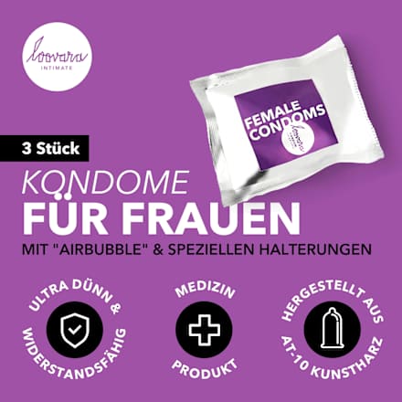 Frauenkondome, latexfrei loovara INTIMATE