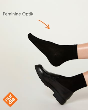 Socken mit kurzem Schaft & Modal schwarz Gr. 39-42 nur die