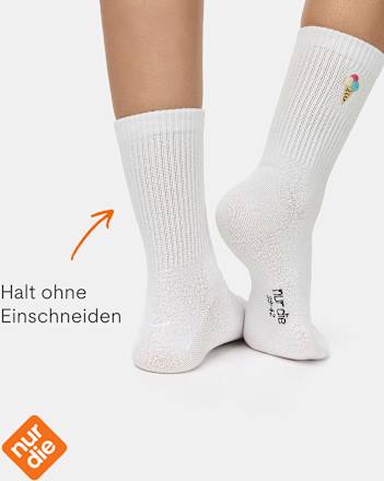 Socken mit Eis-Motiv weiß Gr. 35-38 nur die