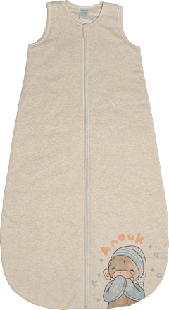 Anouk Schlafsack 2 TOG mit Affi-Motiv, beige, 90 cm Anouk natubini
