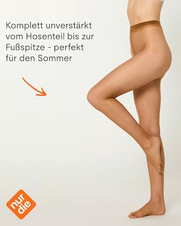 Strumpfhose Goodbye Laufmaschen bronze Gr. 44/48, 12 DEN nur die