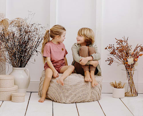 Anouk T-Shirt mit Badge, rosa, Gr. 128 Anouk natubini