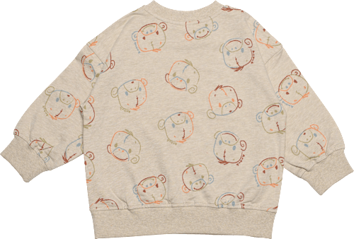 Anouk Sweatshirt mit "Anouk" Stickerei & Affi-Muster, beige, Gr. 98 Anouk natubini