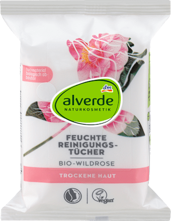 Reinigungstücher Bio-Wildrose  alverde NATURKOSMETIK