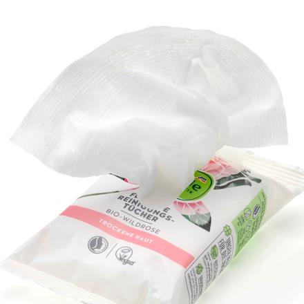 Vlhčené čistiace utierky s bio divou ružou alverde NATURKOSMETIK