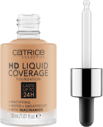 Foundation Liquid HD Coverage Waterproof 046 Camel Beige  CATRICE