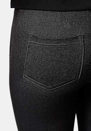 Treggings in Jeans-Optik schwarz Gr. 40/44 nur die