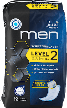 Hygienické inkontinenčné vložky pre mužov Level 2 Jessa DISKRET