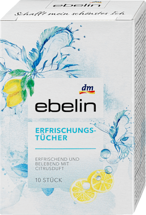 Arcfrissítő kendők citrus illattal ebelin