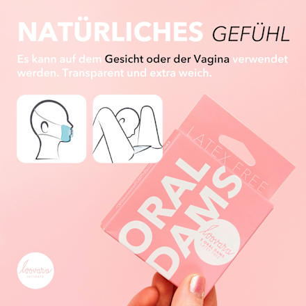 Lecktücher - Oral Dams, latexfrei loovara INTIMATE