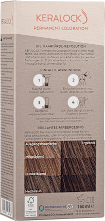 Permanente Coloration - Schokobraun Keralock