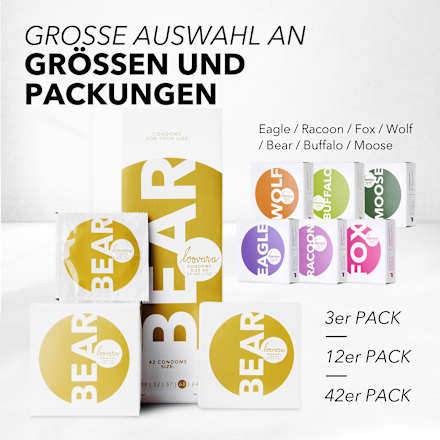 Kondome Bear, Breite 60mm loovara INTIMATE