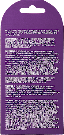 Frauenkondome, latexfrei loovara INTIMATE