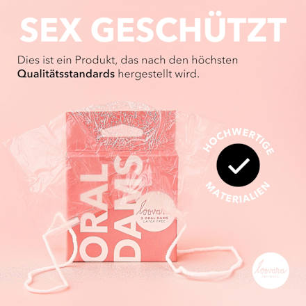Lecktücher - Oral Dams, latexfrei loovara INTIMATE