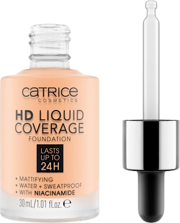 Podkład HD Liquid Coverage Foundation 005 Ivory Beige CATRICE