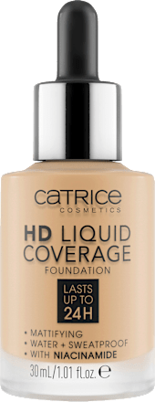 Foundation Liquid HD Coverage Waterproof 036 Hazelnut Beige CATRICE