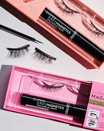 Künstliche Wimpern Super Easy Magnetics (1 Paar) &  Eyeliner 020 Xtreme Attraction CATRICE