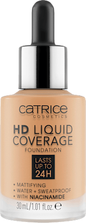 Tekoča podlaga HD Liquid Coverage, 034 Medium Beige CATRICE